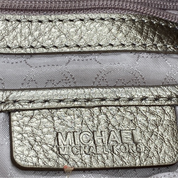 Michael Kors Edie Gold Snakeskin Print Hobo Shoulder Handbag - Picture 8 of 12